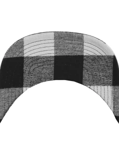 FLEXFIT Flanelli snapback - Musta/Valkoinen Best