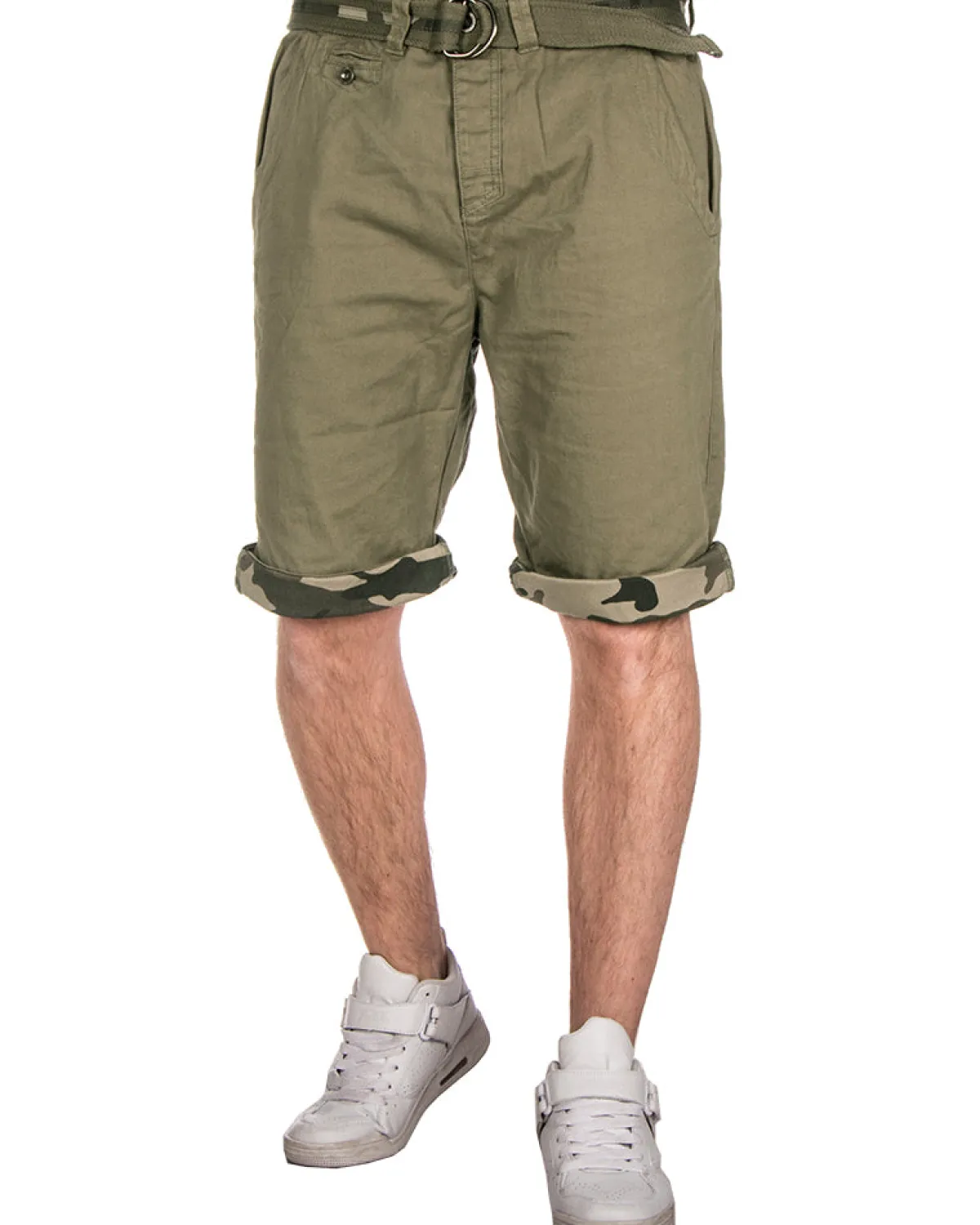 MZ72 Brand Flax shortsit - Vihreä Hot