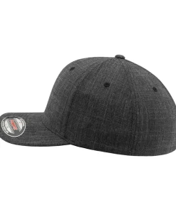 FLEXFIT fine melange lippis - Tummanharmaa Hot