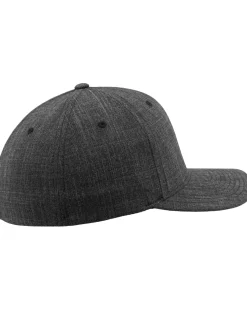 FLEXFIT fine melange lippis - Tummanharmaa Hot