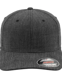 FLEXFIT fine melange lippis - Tummanharmaa Hot