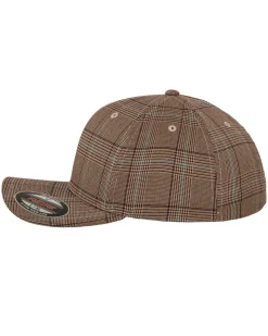 FLEXFIT Glen Check lippis - /Khaki Ruskea Clearance