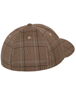 FLEXFIT Glen Check lippis - /Khaki Ruskea Clearance
