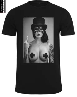 Disturb Artists Sini Ariell Fuck You t-paita - Musta Clearance