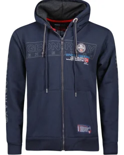 Geographical Norway Galette vetoketjuhuppari - Tummansininen Outlet
