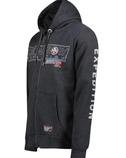 Geographical Norway Galette vetoketjuhuppari - Tummanharmaa New