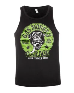 Print Shirt Gas monkey hihaton - Musta/Vihreä Hot