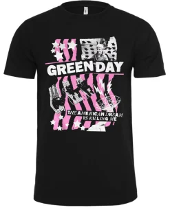 Print Shirt Green Day - American Dream t-paita - Musta
