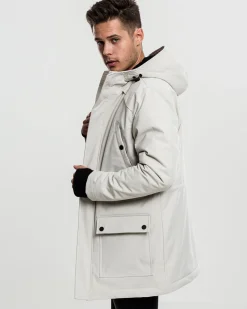 Urban Classics Hooded heavy parkatakki - Beige Clearance