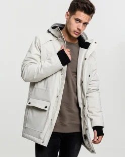 Urban Classics Hooded heavy parkatakki - Beige Clearance