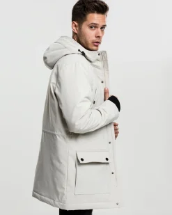 Urban Classics Hooded heavy parkatakki - Beige Clearance