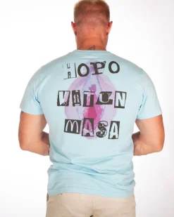 Disturb Clothing Höpö v#tun Masa t-paita - Vaaleansininen Best