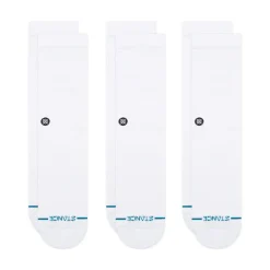 Stance Icon Crew sukat 3-pack - Valkoinen Sale