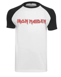 Urban Classics Iron Maiden logo t-paita - Valkoinen/Musta Online