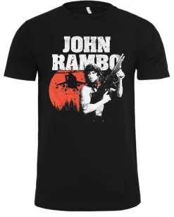 Print Shirt John Rambo t-paita - Musta