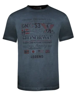 Geographical Norway Jorick t-paita Musta Discount
