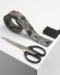 Urban Classics Kangasvyö 120cm - Harmaa Camo Outlet