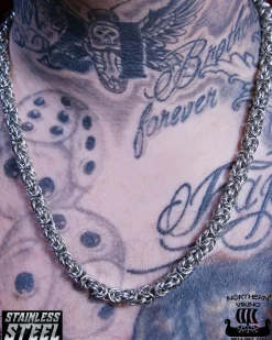 Northern Viking Jewelry Kingchain kaulakoru - Teräs Hot