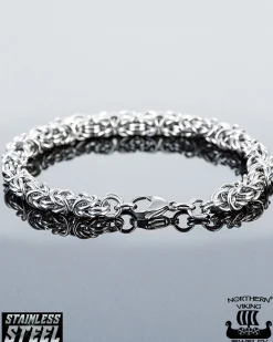 Northern Viking Jewelry Kingchain rannekoru -Teräs Sale