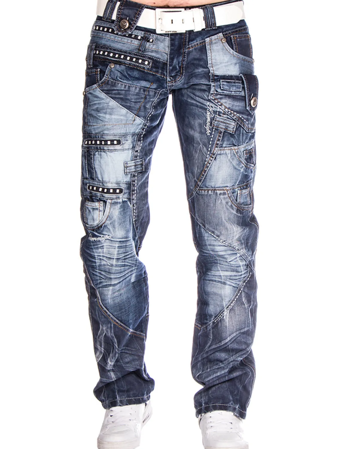 Kosmo Lupo KM001 Ellis farkut - Sininen Denim sininen