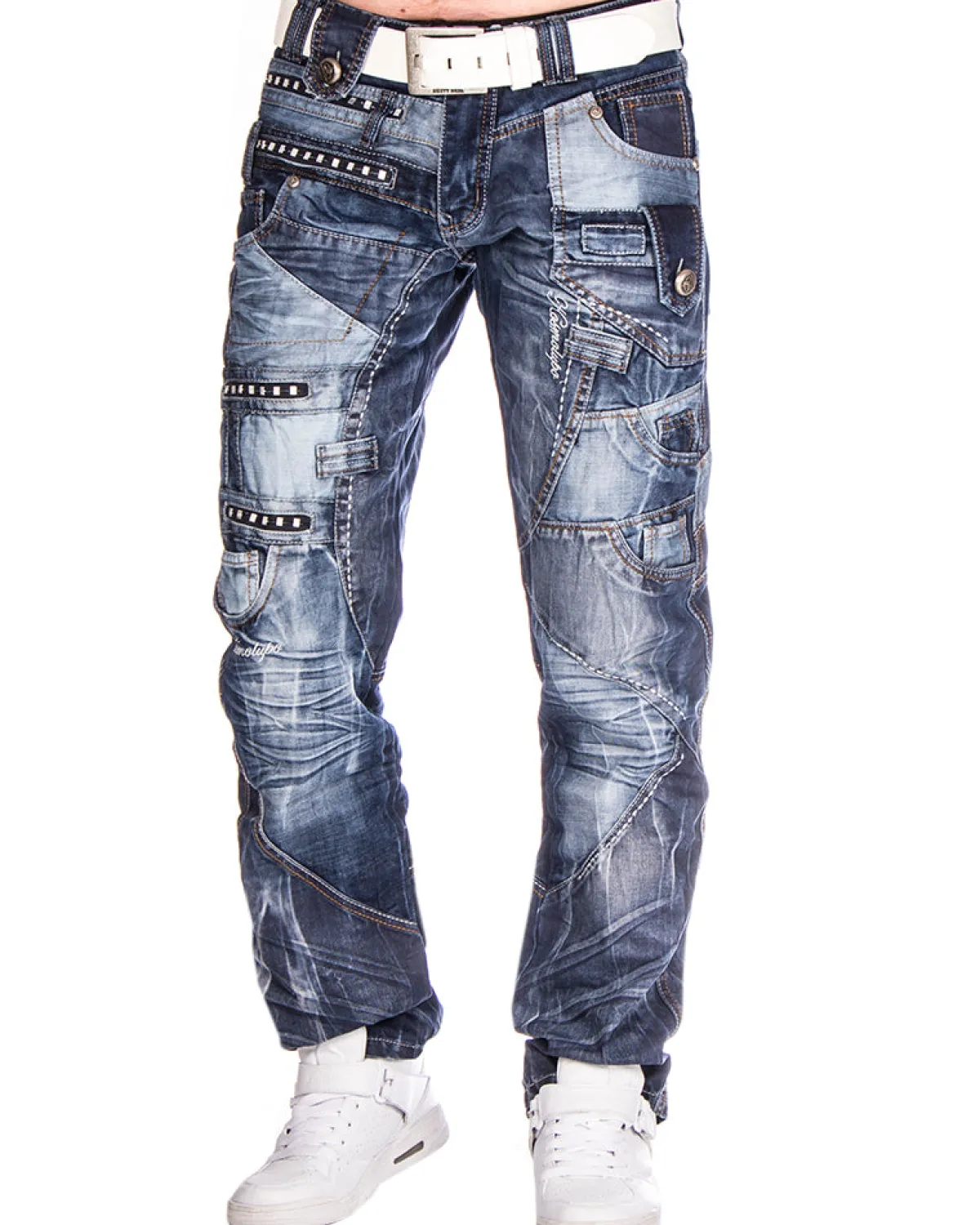Kosmo Lupo KM001 Ellis farkut - Sininen Denim sininen