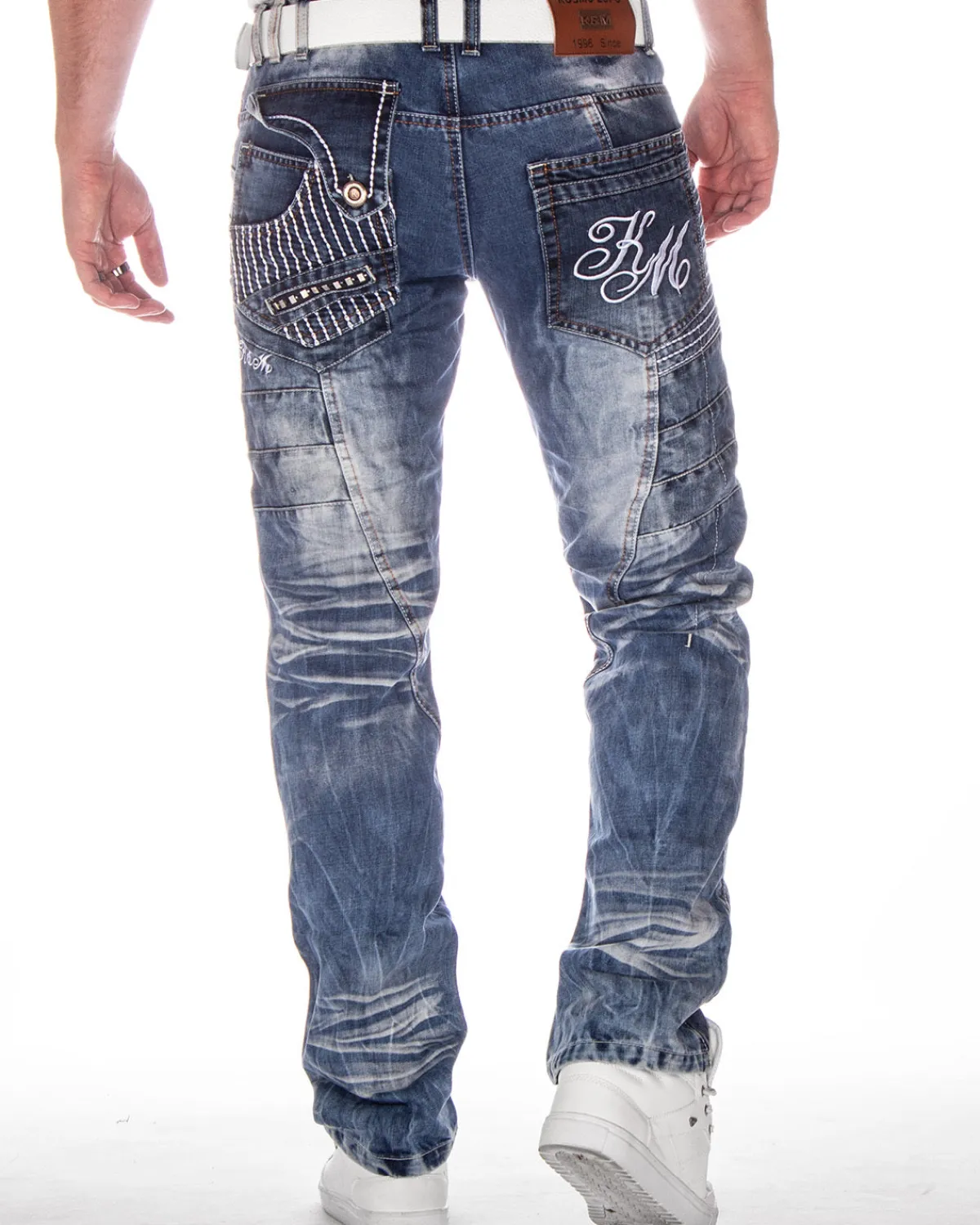 Kosmo Lupo KM020 Kent farkut - Sininen Denim sininen Hot