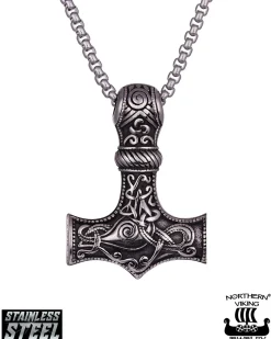 Northern Viking Jewelry Knotwork Thorin Vasara kaulakoru - Teräs Sale