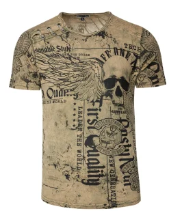 Rusty Neal Leader t-paita - Khaki Ruskea Hot