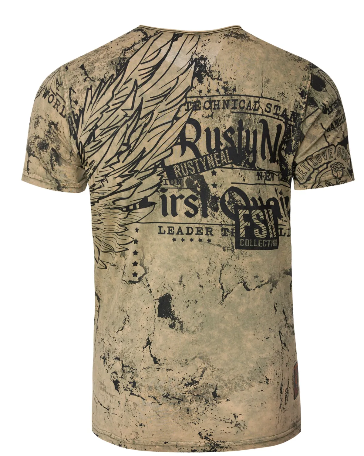 Rusty Neal Leader t-paita - Khaki Ruskea Hot