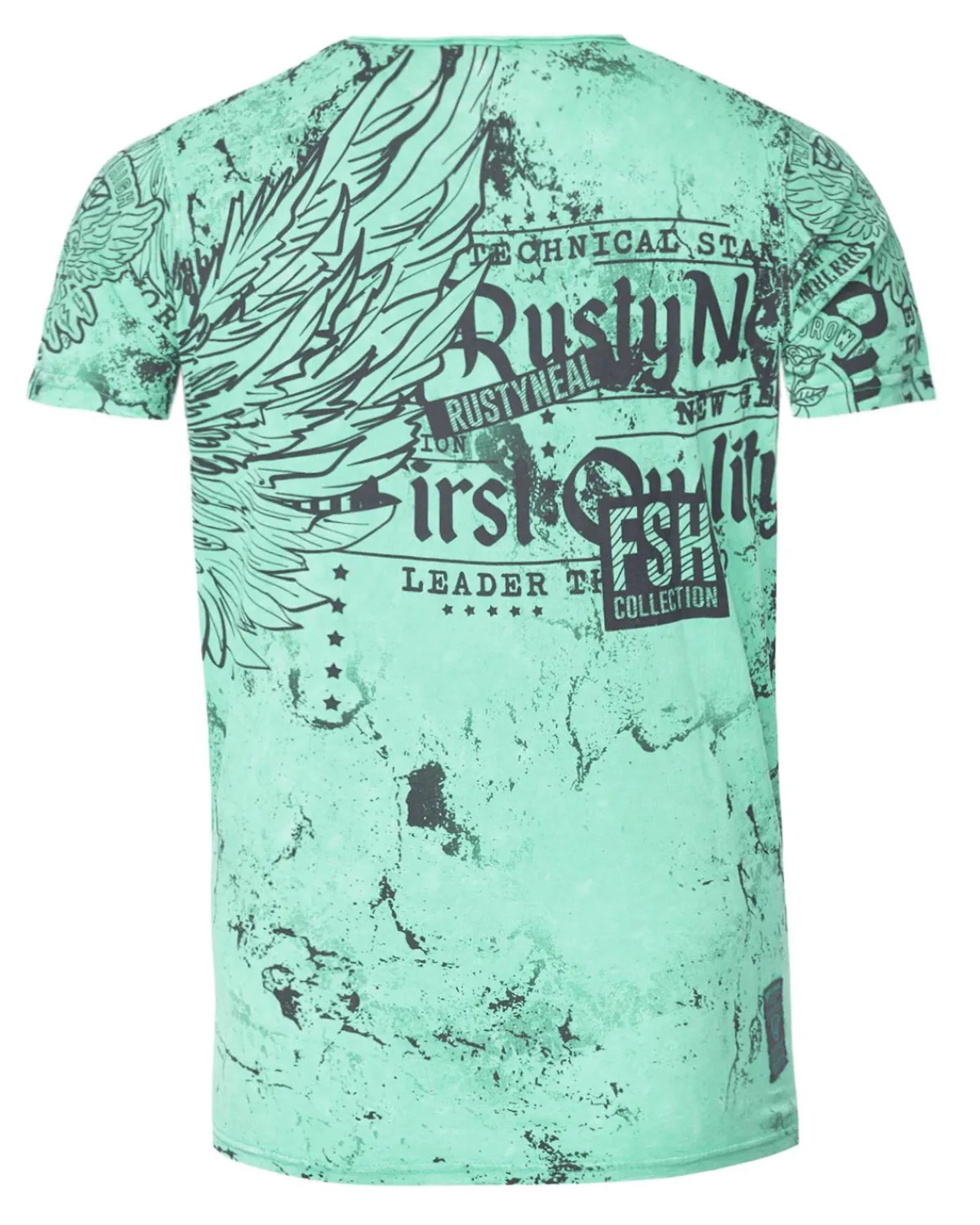 Rusty Neal Leader t-paita - Turkoosi Sininen Outlet