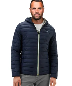 MZ72 Brand Lixir käännettävä kevyttoppatakki - Sininen/ Harmaa Sale