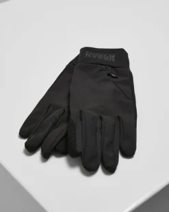 Urban Classics Logo cuff performance hanskat - Musta Discount