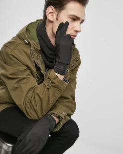 Urban Classics Logo cuff performance hanskat - Musta Discount