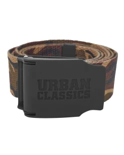 Urban Classics Logo kangasvyö - Ruskea Camo Online