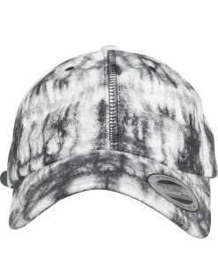 FLEXFIT Low profile tie dye lippis - Musta/Valkoinen Sale
