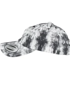 FLEXFIT Low profile tie dye lippis - Musta/Valkoinen Sale