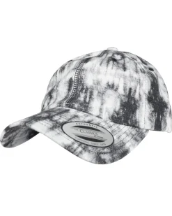 FLEXFIT Low profile tie dye lippis - Musta/Valkoinen Sale