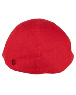 Salon Macon 56 gen linen flat cap - Punainen Hot