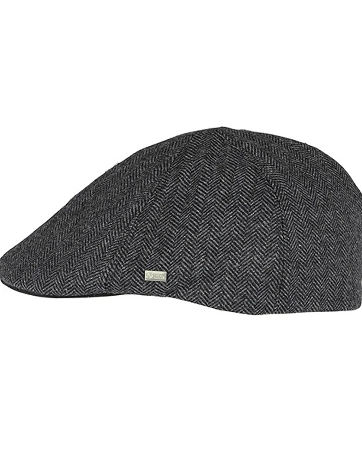 Salon Macon 56 Herringbone flat cap - Harmaa Best