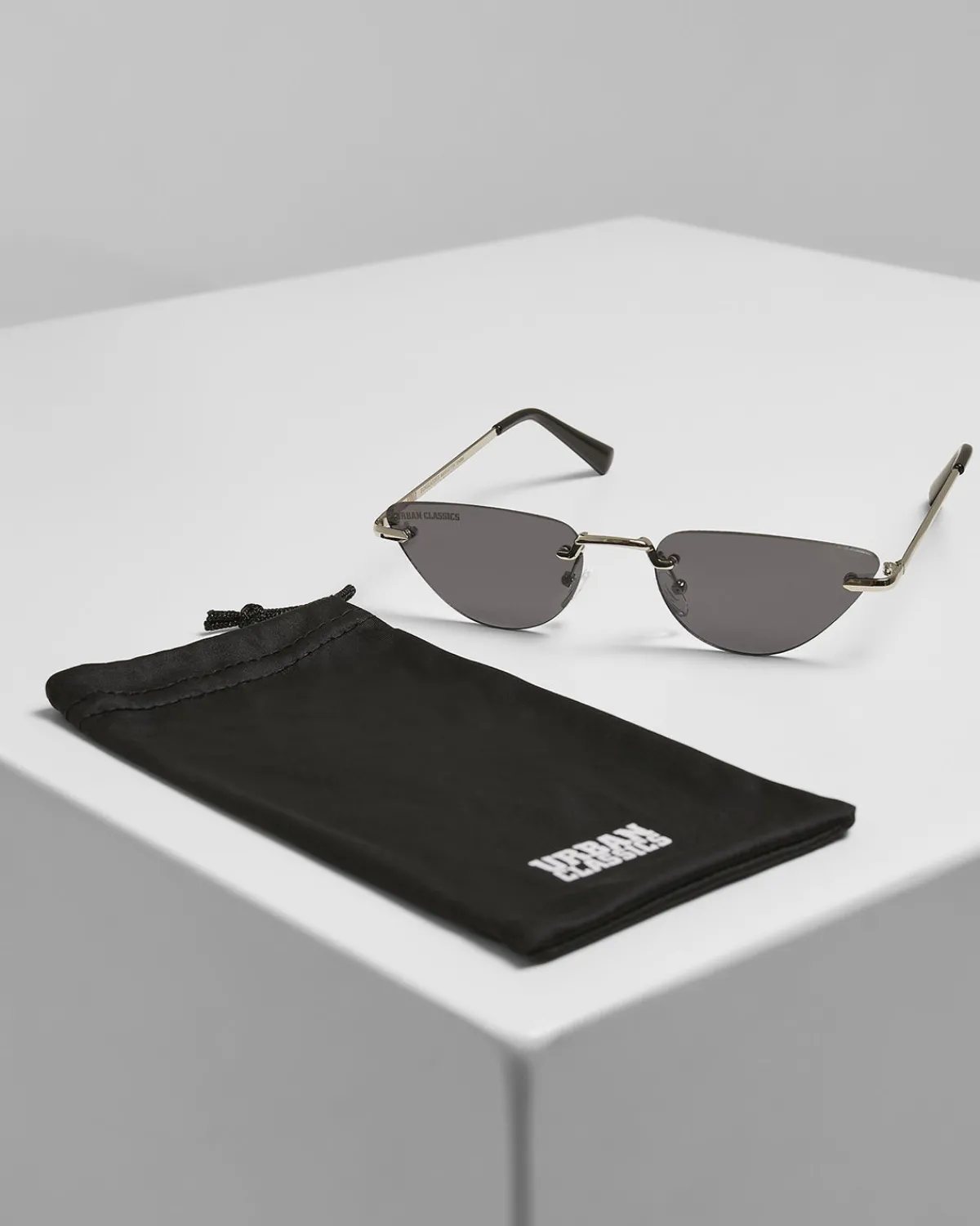 Urban Classics Manhattan 2-pack aurinkolasit - Musta/Oranssi Clearance