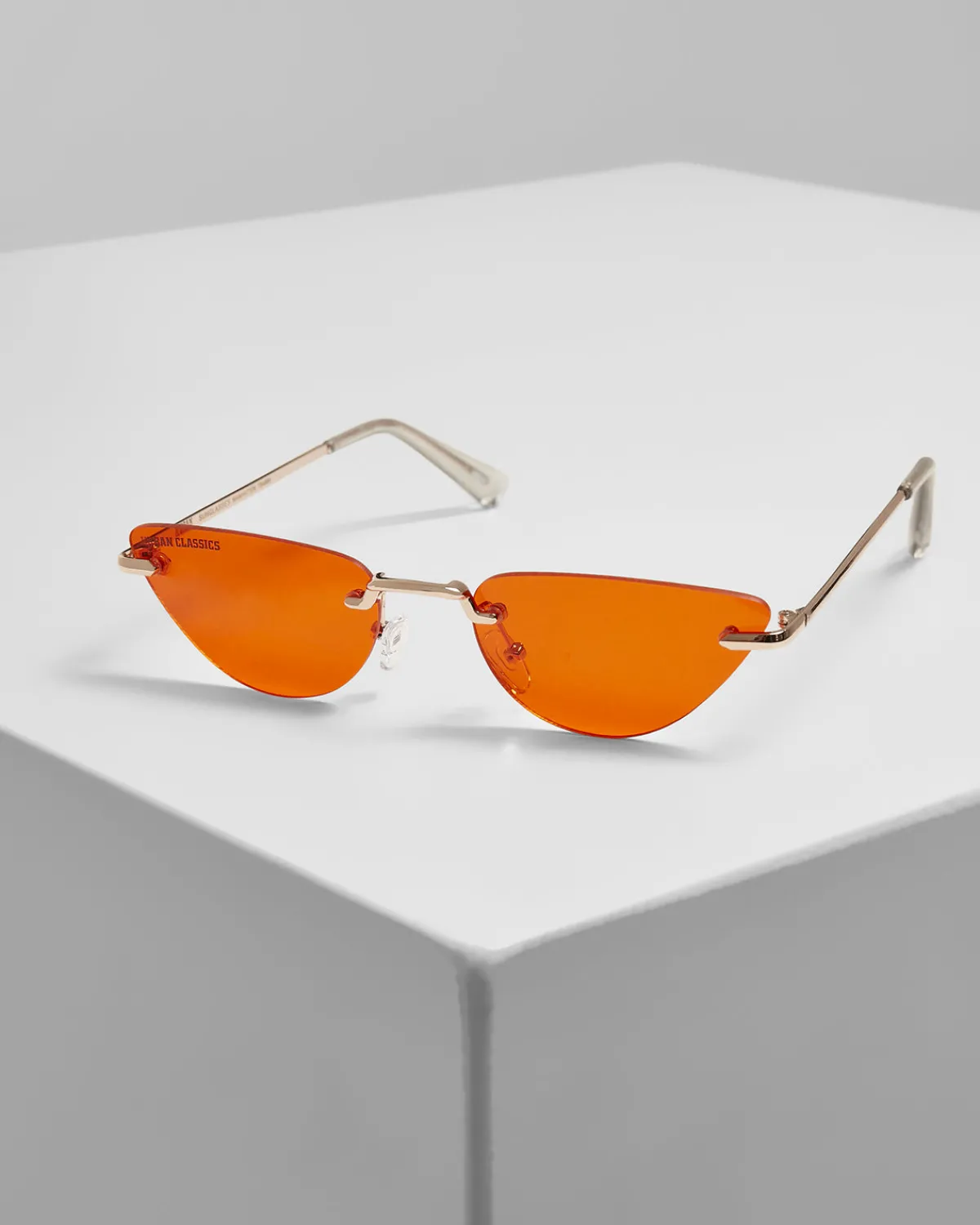 Urban Classics Manhattan 2-pack aurinkolasit - Musta/Oranssi Clearance