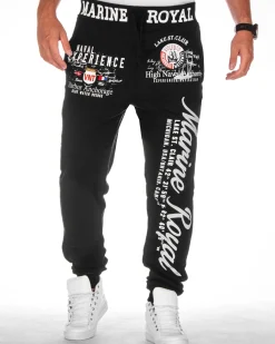 Disturb Clothing Marine royal collegehousut - /Harmaa Musta Clearance