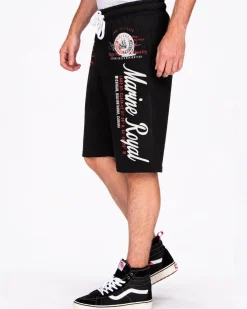 Disturb Clothing Marine Royal collegeshortsit - Musta New