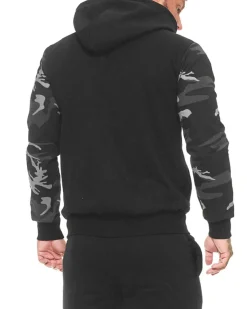 Disturb Clothing Marine royal vetoketjuhuppari - Musta Camo Online