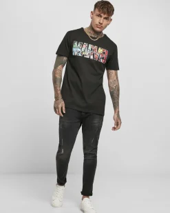 Urban Classics Marvel logo t-paita - Musta Discount