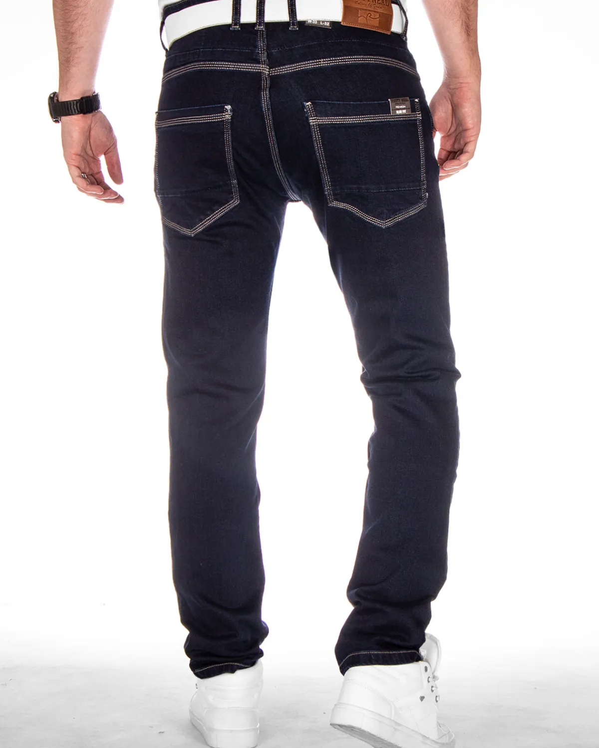 Rusty Neal Melvin farkut - Tummansininen Denim sininen Online