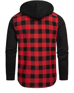 Urban Classics Mountain flanellihuppari - /Punainen Musta Clearance