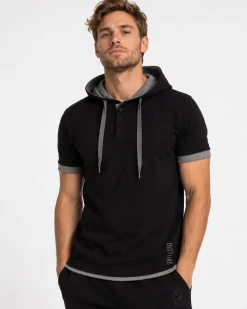 Disturb Clothing Nordic Hoodie t-paita - Musta/Harmaa Hot