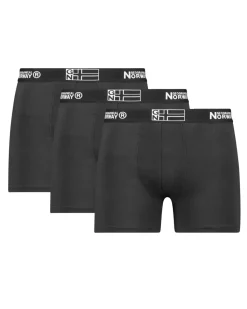 Geographical Norway Orizono bokserit 3-pack - Musta Outlet