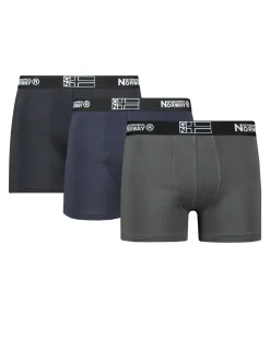 Geographical Norway Orizono bokserit 3-pack - /Sininen/Harmaa Musta Sale